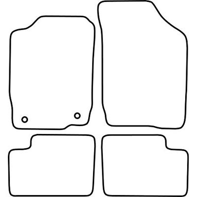 Automatten passend voor Daihatsu YRV 2001-2007 TMDA512