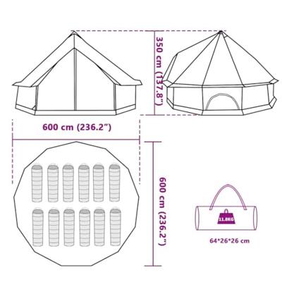 Tipitent voor gezin 8-persoons waterdicht blauw Tipitent voor gezin 8-persoons waterdicht blauw