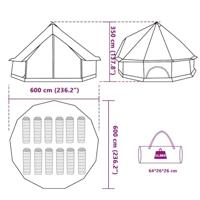 Tipitent voor gezin 8-persoons waterdicht blauw - thumbnail