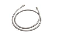 Hotbath Archie Doucheslang Geribbeld Met Transparante Kunststof Mantel 150 cm RVS 316 AR015IX - thumbnail