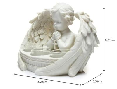 Witte Cherubijn 3 Waxinelichthouder