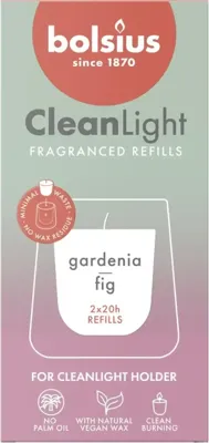 Bolsius Clean Light Fragranced Refills Gardenia & Fig