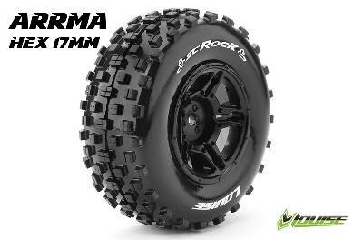 Louise SC-ROCK Shortcourse Banden Set - Soft - Zwart - Hex 17mm Louise SC-ROCK Shortcourse Banden Set - Soft - Zwart - Hex 17mm