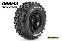 Louise SC-ROCK Shortcourse Banden Set - Soft - Zwart - Hex 17mm - thumbnail