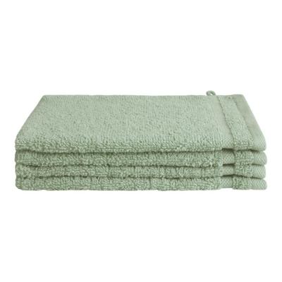 Byrklund Washandjes 16x21 cm 4 Stuks Jade/Katoen