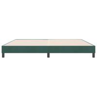 Boxspring zonder matras fluweel donkergroen 180x210 cm - thumbnail