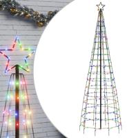 VidaXL Led-kerstboom met spikes 570 leds kleurrijk 300 cm - thumbnail