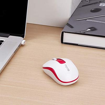 Rapoo M10 Plus Draadloze Muis Muis Rood