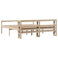 Seniorenbed met hoofdbord massief grenenhout 180x200 cm - thumbnail