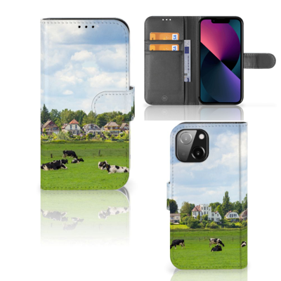 iPhone 13 Mini | Telefoonhoesje | Met pasjeshouder | Koeien