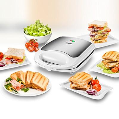 Unold Quadro Sandwich toaster Inklapbaar Wit, Zwart Unold Quadro Sandwich toaster Inklapbaar Wit, Zwart