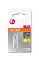OSRAM HOMELIGHTING 4058075450011 LED-lamp Energielabel F (A - G) G4 Speciale vorm 1.8 W = 20 W Warmwit (Ø x l) 14 mm x 36 mm 3 stuk(s) - thumbnail