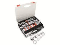 Quadrios 2102CA115 Wartel assortiment PA66 Wit 224 stuk(s) - thumbnail