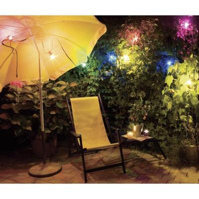 Eurolite 8711252197319 Motief lichtketting Kogel Buiten werkt op het lichtnet Aantal lampen 12 Gloeilamp Meerkleurig Verlichte lengte: 4.5 m