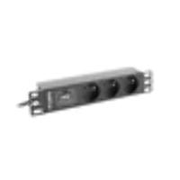 Lanberg PDU-03E-0200-BK energiedistributie 3 AC-uitgang(en) 1U Zwart - thumbnail