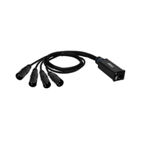 Adam Hall K4CATBOXXM3 Audio, DMX, XLR Adapter [1x RJ45 - 4x XLR-stekker 3-polig] 0.3 m - thumbnail
