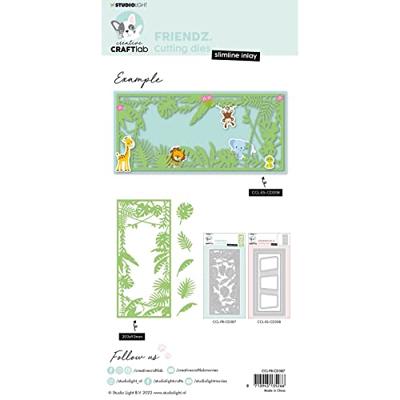 Creative Craftlab • friendz cutting die slimline tropical leaves