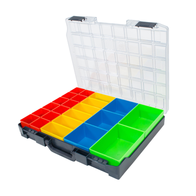 Zevim Kunststof Assortimentskoffer | 23 Inzetbakjes | Assorti - 2153306623