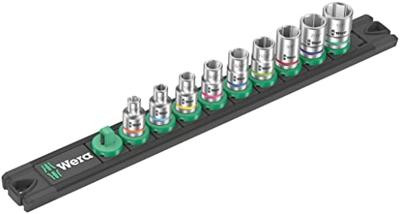 Wera Dop-magneetstrip A Imperial 1 Zyklop doppenset | 1/4"-aandrijving | INCH | 9-delig - 05005420001