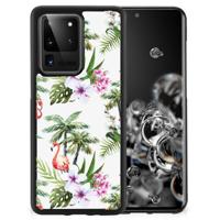 Samsung Galaxy S20 Ultra Back Cover Flamingo Palms - thumbnail
