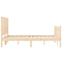 Bedframe zonder matras massief grenenhout 140x200 cm - thumbnail