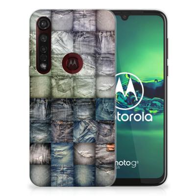 Silicone Back Cover Motorola Moto G8 Plus Spijkerbroeken Silicone Back Cover Motorola Moto G8 Plus Spijkerbroeken