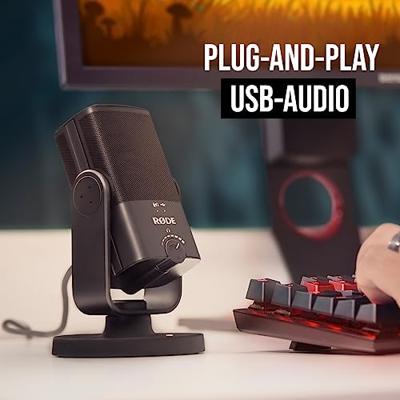 RODE Microphones NT-USB Mini USB-microfoon Statief Zendmethode:USB Voet USB-C, Hoofdtelefoon (3.5 mm jackplug) USB Zwart - thumbnail