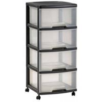 Curver essentials ladesysteem 4 x 20 liter + wielen - thumbnail