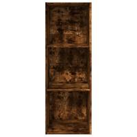 Boekenkast 40x30x114 cm bewerkt hout gerookt eikenkleurig - thumbnail