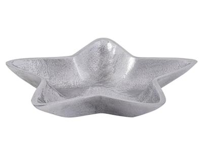 SVJ Schaal - 25x25x3 cm - Aluminium - Zilver - Set van 2