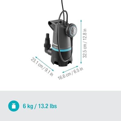 GARDENA 09017-47 2in1 Schmutzwasser-Tauchpumpe 20000 BASIC Dompelpomp voor vervuild water 20000 l/h 9 m