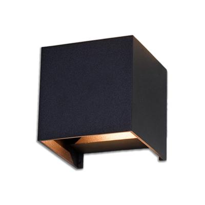 LED-wandlamp Cube zwart 6W Up-Down