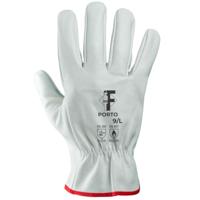 Opsial First Porto lederen werkhandschoenen wit naturel - maat 10 - thumbnail