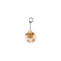 Pom pom sleutelhanger schaap 8x7,5cm - thumbnail