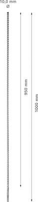 Bosch Accessoires Expert SDS plus-7X hamerboor 10 x 950 x 1000 mm - 1 stuk(s) - 2608900104 Bosch Accessoires Expert SDS plus-7X hamerboor 10 x 950 x 1000 mm - 1 stuk(s) - 2608900104