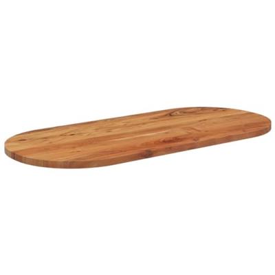 Tafelblad ovaal 110x50x2,5 cm massief acaciahout