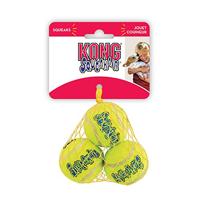 Kong hond Squeakair met piep small, net à 3 tennisballen (Ø 5 cm) - thumbnail
