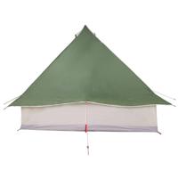 Familie Tipi Tent met dak Groen en Bruin 358 x 296 x 258 cm - thumbnail