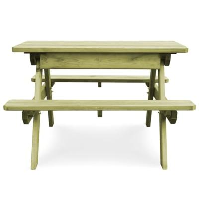 Picknicktafel met banken 90x90x58 cm geïmpregneerd grenenhout