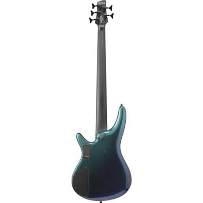 Ibanez SRMS725 Bass Workshop Blue Chameleon 5-snarige multi-scale elektrische basgitaar - thumbnail