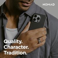 Nomad Modern Horween lederen hoesje iPhone 16 Pro Max - Black - thumbnail