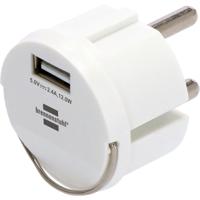 Brennenstuhl Brennenstuhl 1508110, USB, Weiß, IP44, 2,4 A, 5 V, 2,4 A USB-oplader 12 W 1x USB-A Wit Binnen - thumbnail