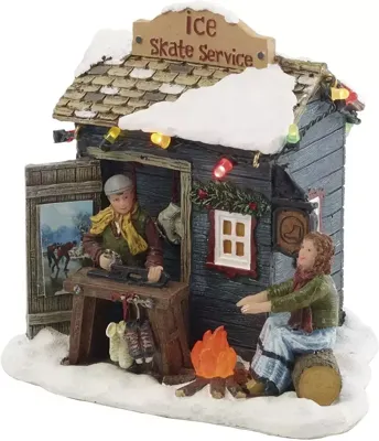Kerstfiguur schaatsservice 11,5x9x11 cm Luville - Luville