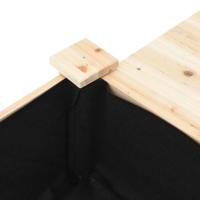 Tuin Bloempot Beige 111 x 37 x 76,5 cm Massief Vurenhout - thumbnail