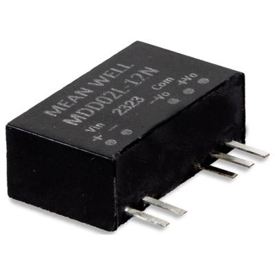 MEAN WELL MDD02L-15N DC/DC-converter, print -15 V 0.067 A 2 W Aantal uitgangen: 2 x Inhoud 1 stuk(s)