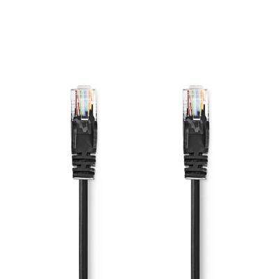 CAT5e-Kabel | U/UTP | RJ45 Male | RJ45 Male | 1.00 m | Rond | PVC | Zwart