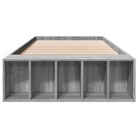 Bedframe bewerkt hout grijs sonoma eikenkleurig 90x200 cm - thumbnail