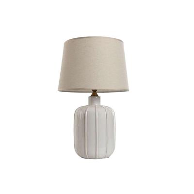 Bureaulamp Home ESPRIT Wit Porselein 50 W 220 V 33 x 33 x 55 cm