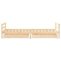 Kinderbedframe met lades 80x200 cm massief grenenhout - thumbnail
