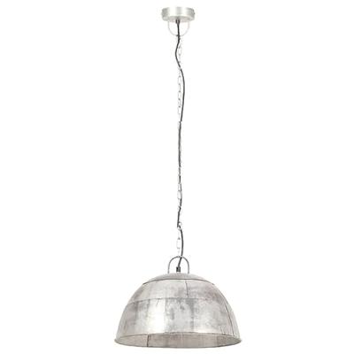 Hanglamp industrieel vintage rond 25 W E27 41 cm zilverkleurig
